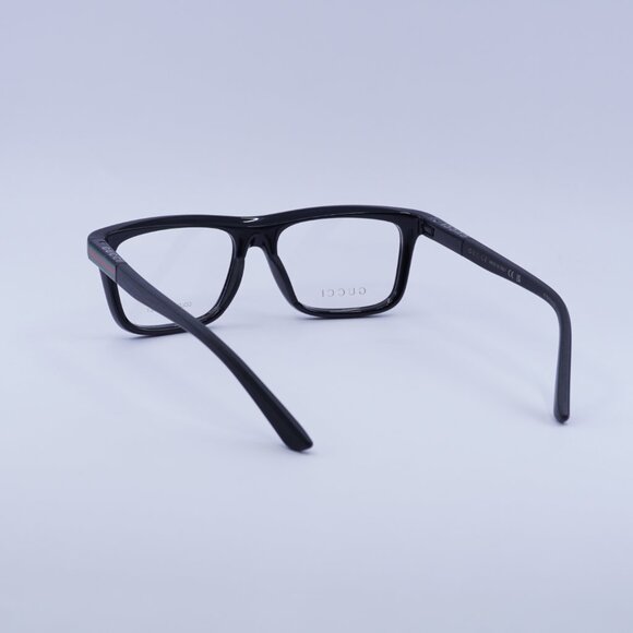 Gucci GG1737O 001 Eyeglasses Black 54mm Rectangle Frame - Picture 10 of 11